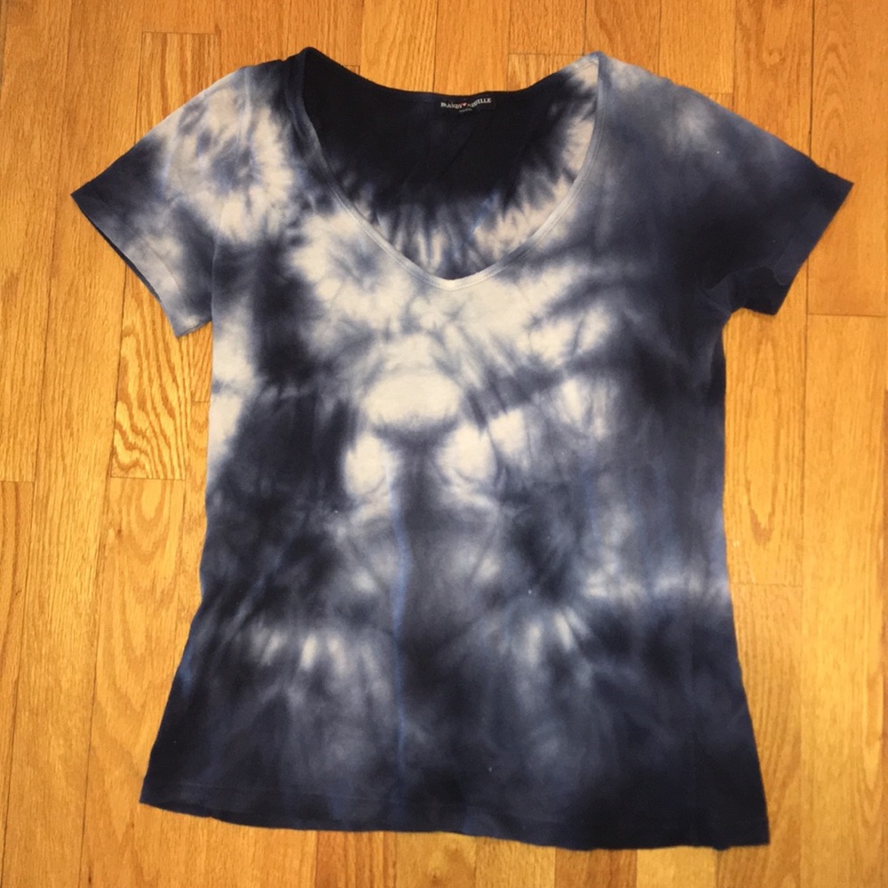 Brandy Melville Blue Tie Dye T shirt